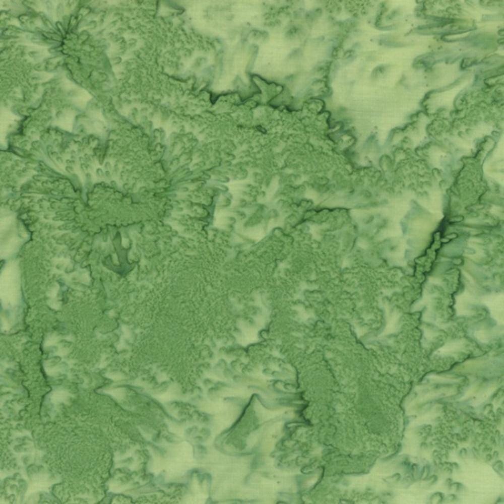 Hoffman Fabrics Watercolors Caterpillar Green Batik Fabric 1895-269-Caterpillar