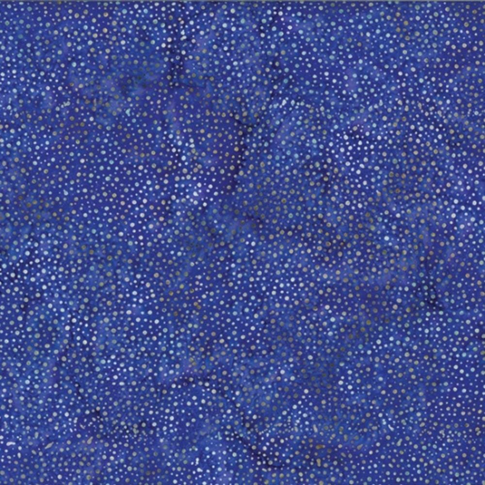 Hoffman Fabrics Dot Tulip Blue Batik Fabric 885-439-Tulip
