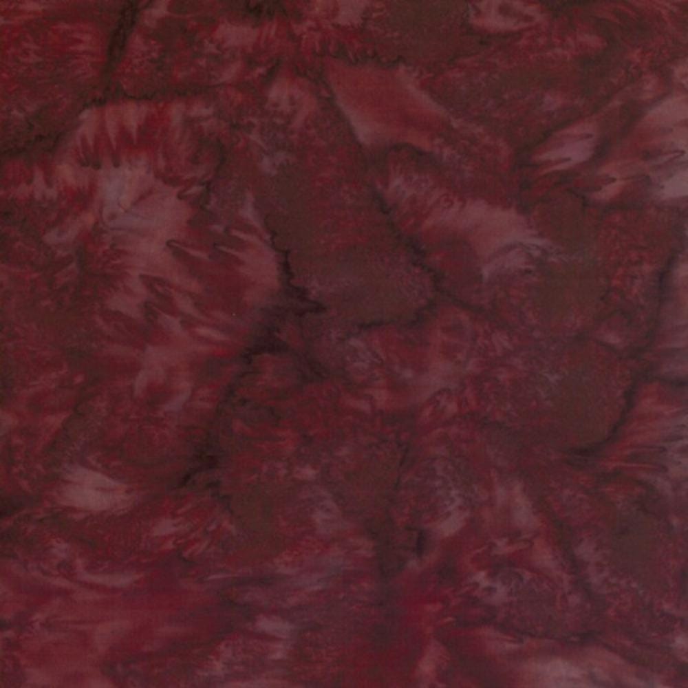 Hoffman Fabrics Watercolors Nightshade Red Brown Batik Fabric 1895-533-Nightshade