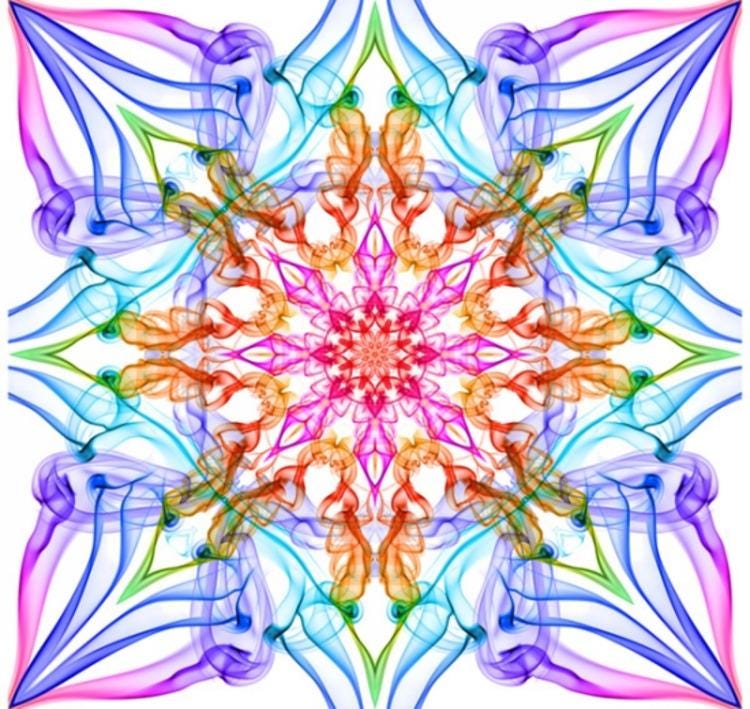 Hoffman Fabrics Dream Big Ethereality Prism Cotton Panel S4795-633-Prism