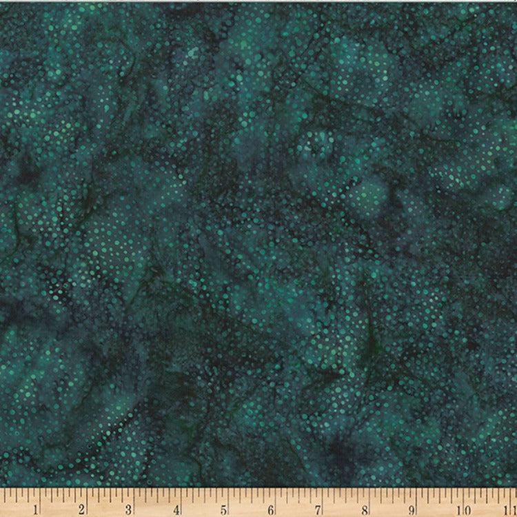 Hoffman Fabrics Dot Deep Emerald Batik Fabric 885-702-Deep-Emerald