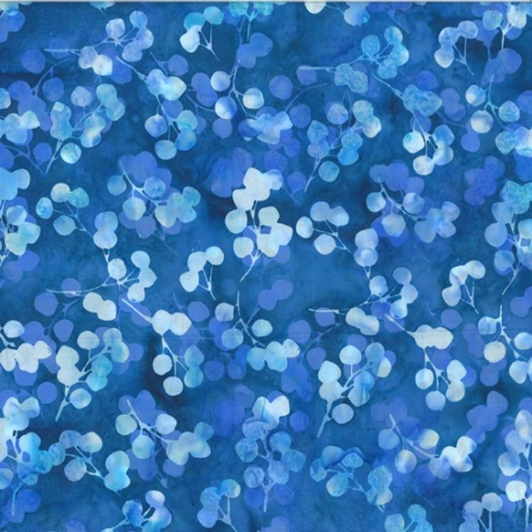 Hoffman Fabrics Wade Eucalyptus Leaves Batik Fabric V2531-341-Wade
