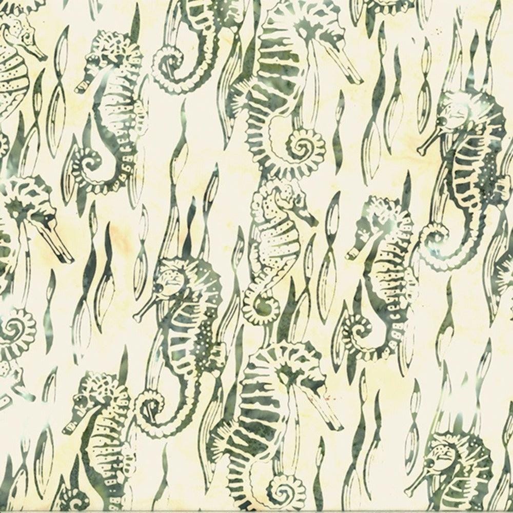 Hoffman Fabrics Along the Shores Seahorse Batik Fabric DM3-290-Seahorse