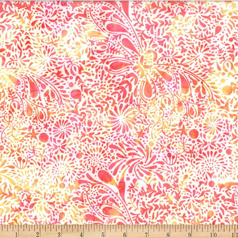 Hoffman Fabrics Poppy Dragonfly Batik Fabric W2609-224-Poppy