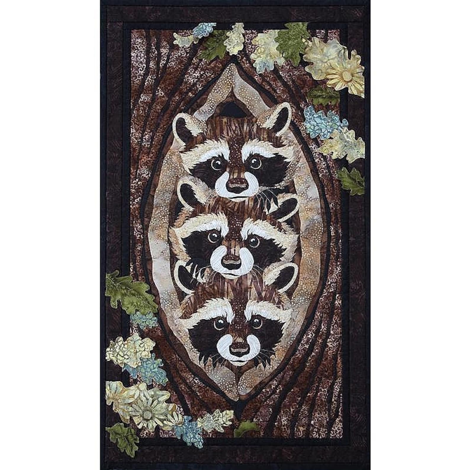 Toni Whitney Design Who What Where Raccoon Applique Quilt Pattern