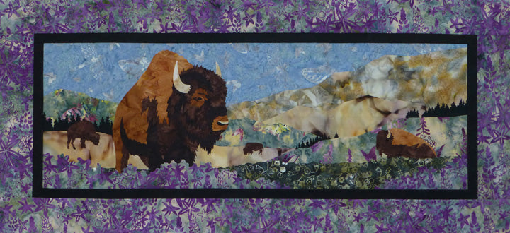 Wildfire Designs Alaska Return to the Wild Bison Applique Quilt Pattern