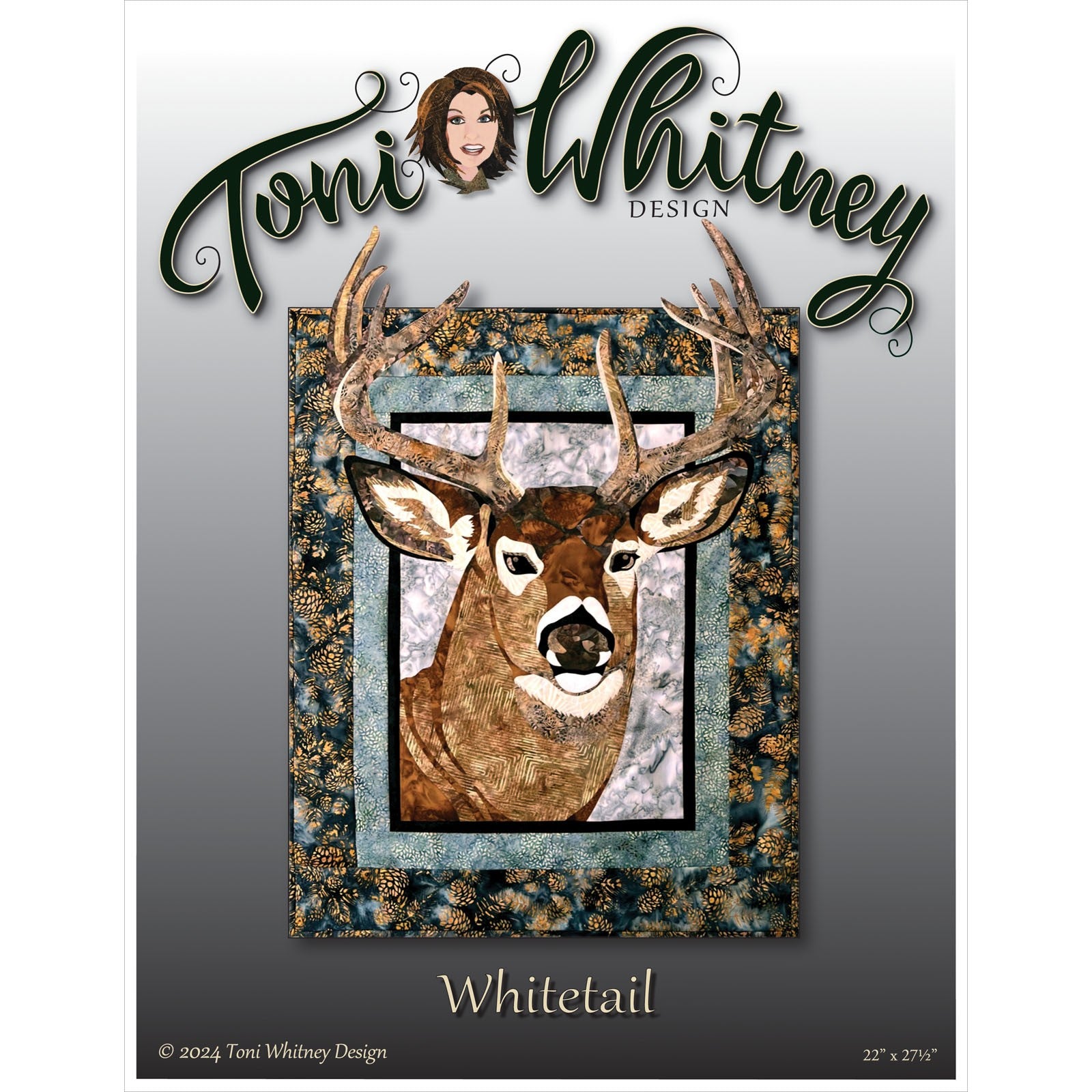 Toni Whitney Design Whitetail Deer Applique Quilt Pattern Front Cover