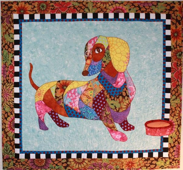 BJ Designs & Patterns Dagwood the Dachshund Wiener Dog Applique Quilt Pattern 