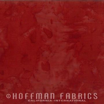 Hoffman Fabrics Watercolors Harvest Red Brown Batik Fat Quarter 1895-116-Harvest