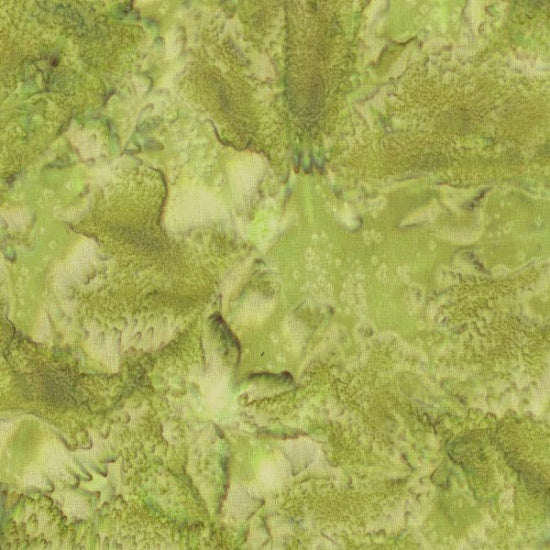 Hoffman Fabrics Watercolors Leaf Green Batik Fabric 1895-178-Leaf