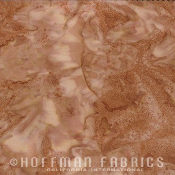 Hoffman Fabrics Watercolors Toast Brown Batik Fabric 1895-179-Toast