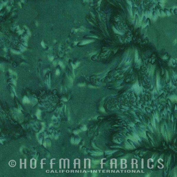 Hoffman Fabrics Watercolors Christmas Green Batik Fat Quarter 1895-189-Christmas-Green