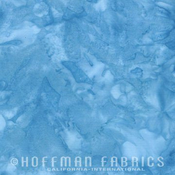 Hoffman Fabrics Watercolors H2O Blue Batik Fabric 1895-203-H2O