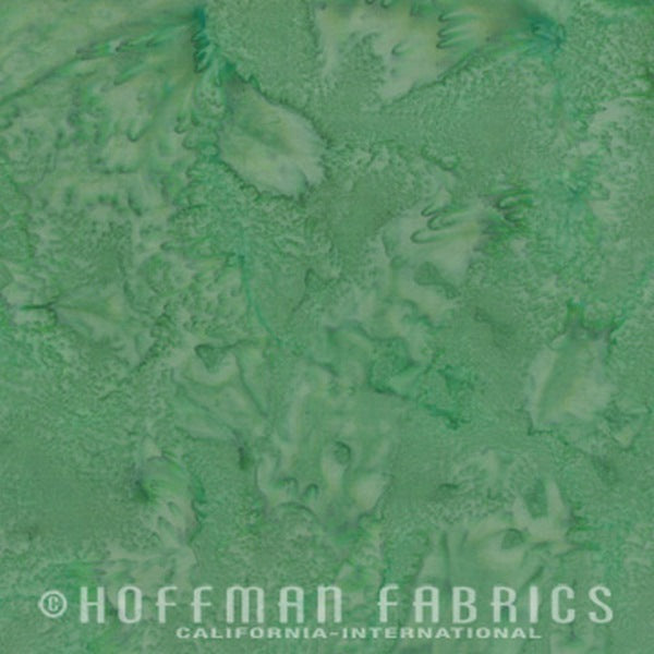 Hoffman Fabrics Watercolors Green Tea Batik Fabric 1895-211-Green-Tea