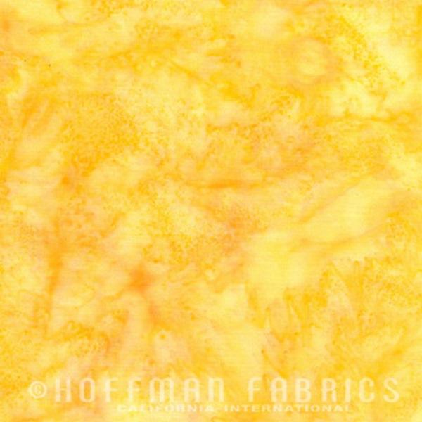 Hoffman Fabrics Watercolors Citrine Yellow Batik Fat Quarter 1895-232-Citrine