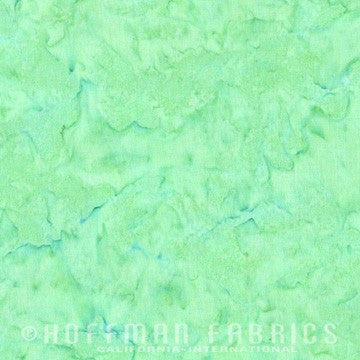 Hoffman Fabrics Watercolors Peridot Green Batik Fabric 1895-234-Peridot