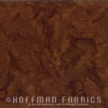 Hoffman Fabrics Watercolors Havana Brown Batik Fabric 1895-253-Havana
