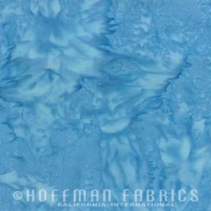 Hoffman Fabrics Watercolors Cerulean Blue Batik Fat Quarter 1895-258-Cerulean