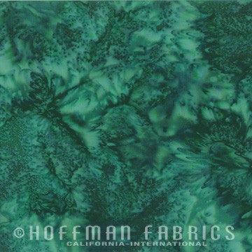 Hoffman Fabrics Watercolors Mallard Green Batik Fabric 1895-272-Mallard