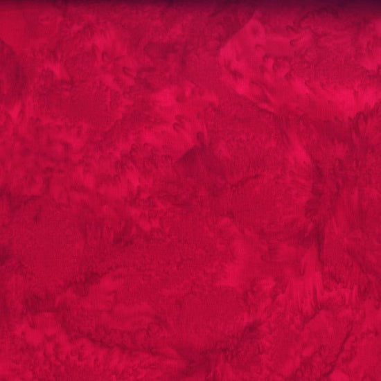 Hoffman Fabrics Watercolors Cardinal Red Batik Fabric 1895-292-Cardinal