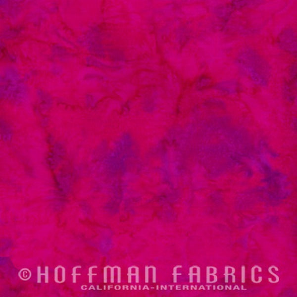 Hoffman Fabrics Watercolors Clownfish Red Pink Batik Fabric 1895-316-Clownfish