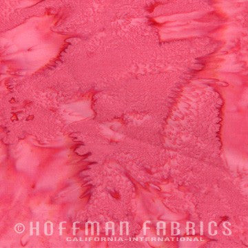 Hoffman Fabrics Watercolors Frank Pink Batik Fabric 1895-349-Frank