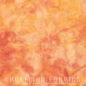 Hoffman Fabrics Watercolors Mimosa Orange Yellow Batik Fat Quarter 1895-384-Mimosa