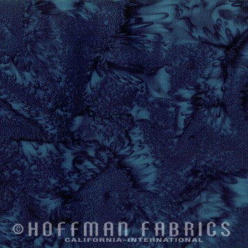 Hoffman Fabrics Watercolors Liquorice Blue Black Batik Fabric 1895-440-Liquorice