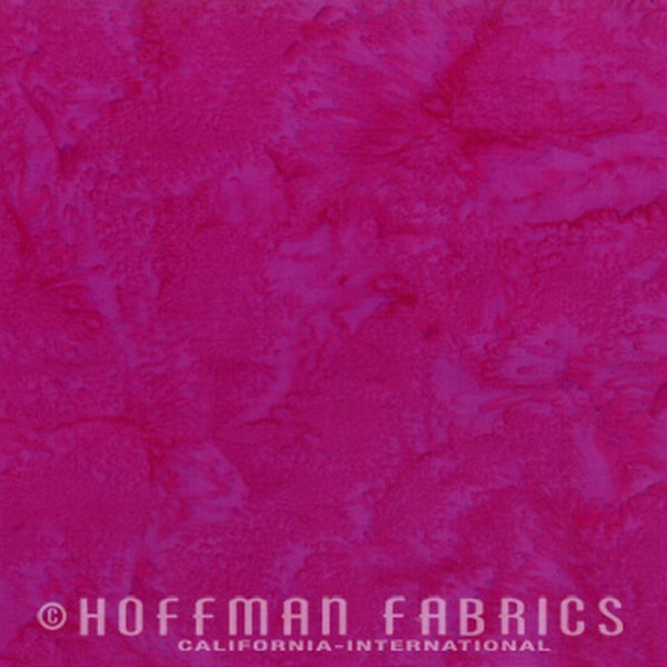 Hoffman Fabrics Watercolors Winter Cherry Red Batik Fabric 1895-441-Winter-Cherry