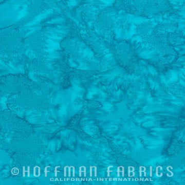 Hoffman Fabrics Watercolors Seasalt Blue Batik Fabric 1895-443-Seasalt
