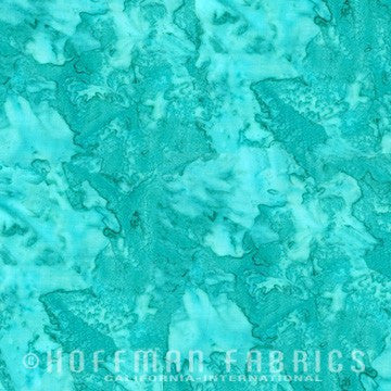 Hoffman Fabrics Watercolors Spearmint Green Blue Batik Fabric 1895-445-Spearmint