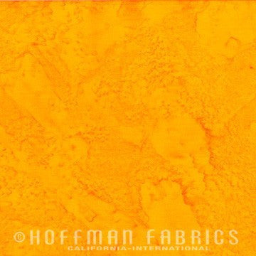 Hoffman Fabrics Watercolors Buttercup Yellow Batik Fabric 1895-471-Buttercup