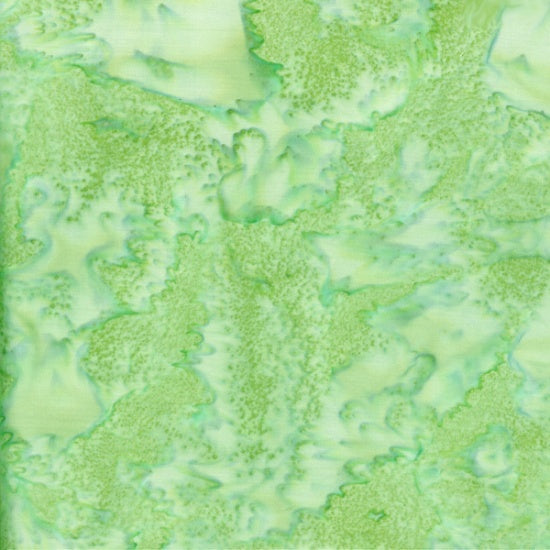 Hoffman Fabrics Watercolors Monstera Green Batik Fabric 1895-498-Monstera