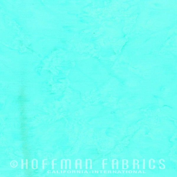Hoffman Fabrics Watercolors Lagoon Blue Batik Fabric 1895-503-Lagoon