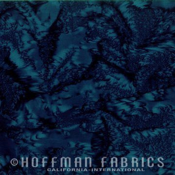 Hoffman Fabrics Watercolors Moonstruck Blue Batik Fabric 1895-524-Moonstruck