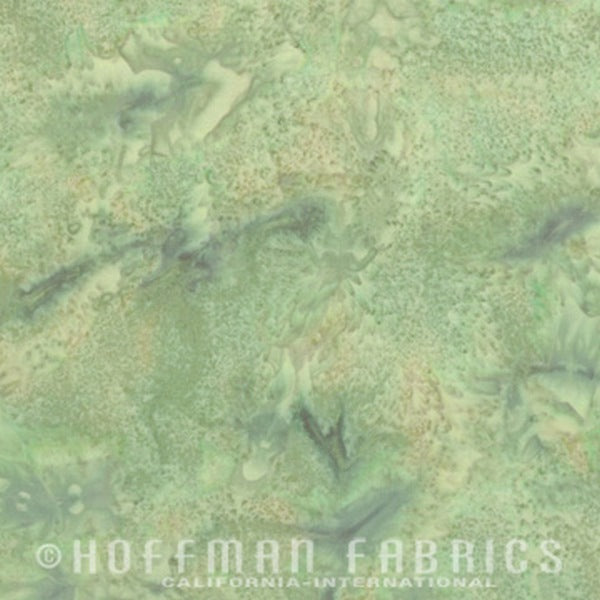 Hoffman Fabrics Watercolors Balsam Green Batik Fabric 1895-548-Balsam