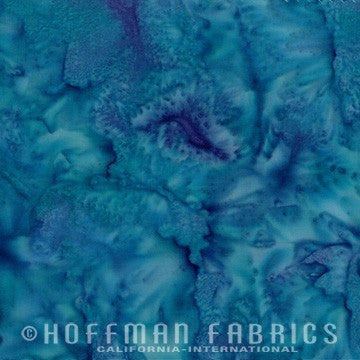 Hoffman Fabrics Watercolors Celestials Blue Batik Fabric 1895-549-Celestials