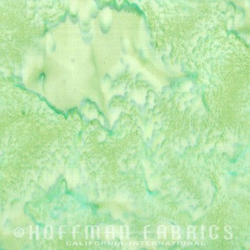 Hoffman Fabrics Watercolors Treetop Green Batik Fabric 1895-554-Treetop