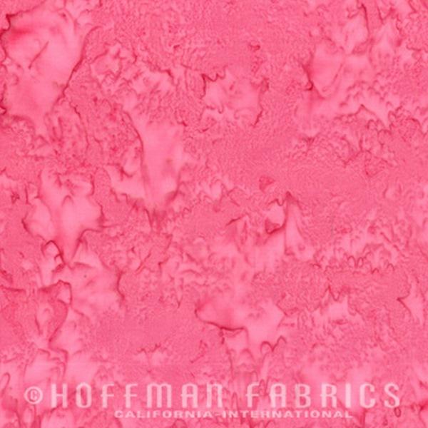Hoffman Fabrics Watercolors Azalea Pink Batik Fat Quarter 1895-557-Azalea