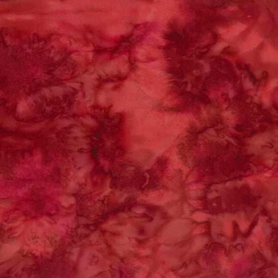 Hoffman Fabrics Watercolors Red Velvet Batik Fat Quarter 1895-568-Red-Velvet
