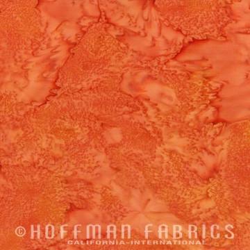 Hoffman Fabrics Watercolors Yam Orange Batik Fat Quarter 1895-570-Yam