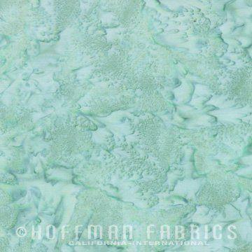 Hoffman Fabrics Watercolors Bluegrass Blue Green Batik Fat Quarter 1895-581-Bluegrass