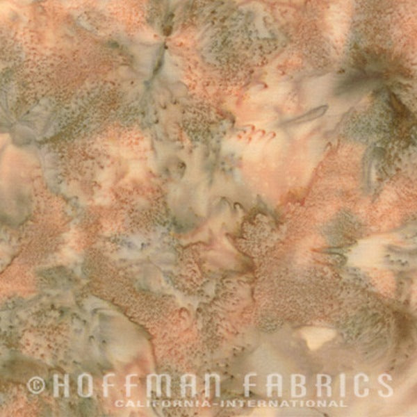 Hoffman Fabrics Watercolors Tan Batik Fabric 1895-64-Tan
