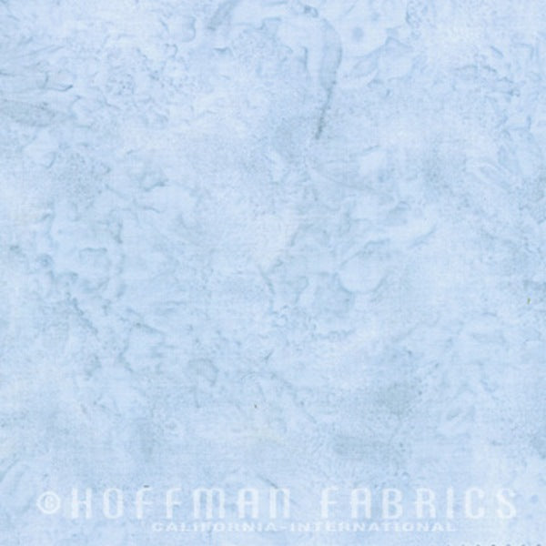 Hoffman Fabrics Watercolors Dusty Blue Batik Fabric 1895-D7-Dusty-Blue