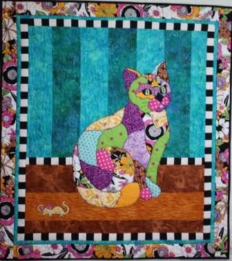 BJ Designs & Patterns Princess Kitty Kitty Applique Quilt Pattern 