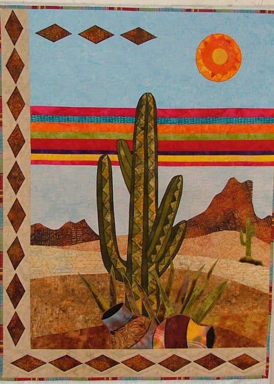 BJ Designs & Patterns Cactus Mesa Applique Quilt Pattern 