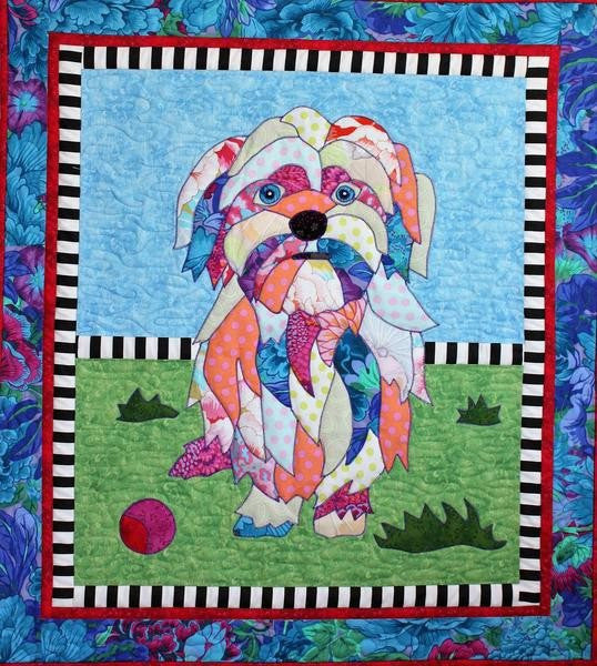 BJ Designs & Patterns Lulu the Dog Applique Quilt Pattern