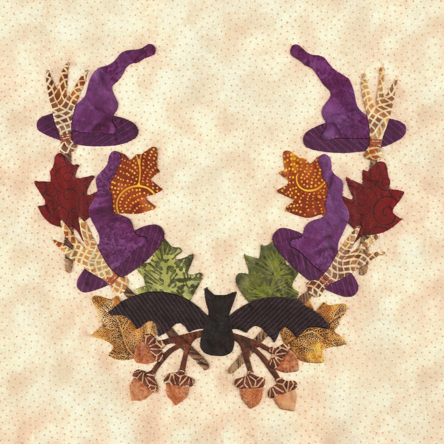P3-1300 Block 6 Hat and Bats Wreath