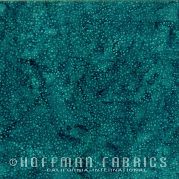 Hoffman Fabrics Dot Aquamarine Blue Batik Fabric 885-214-Aquamarine