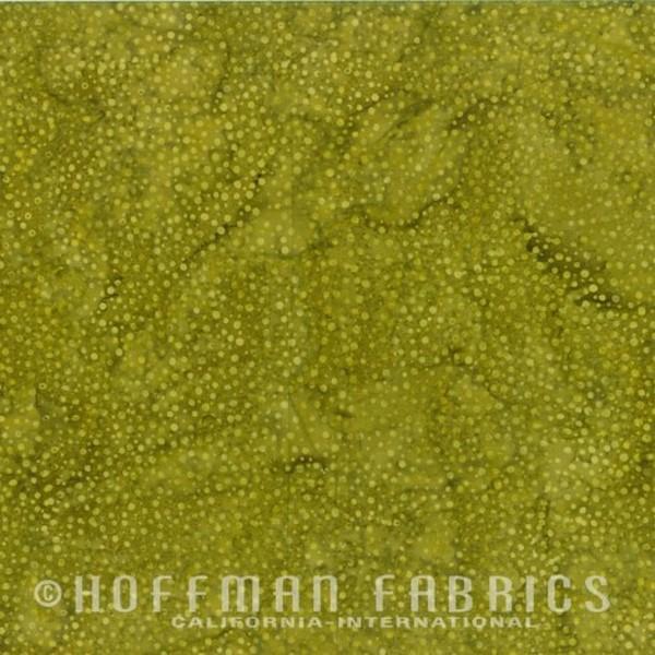 Hoffman Fabrics Dot Olivia Green Batik Fat Quarter 885-291-Olivia